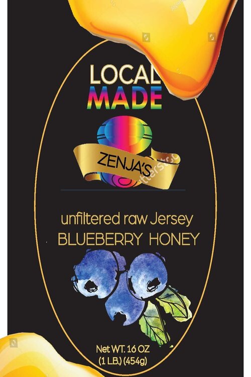 Jersey Blueberry Infused Honey